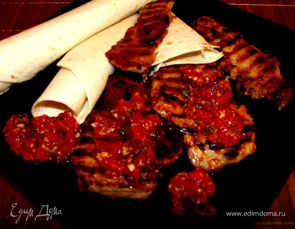 Свинина-гриль в аджике Свинина-гриль в аджике