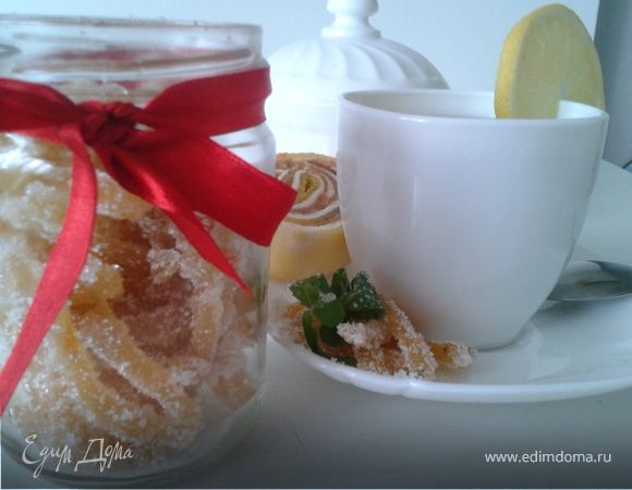 Имбирные цукаты с мятой и лимоном Имбирные цукаты с мятой и лимоном