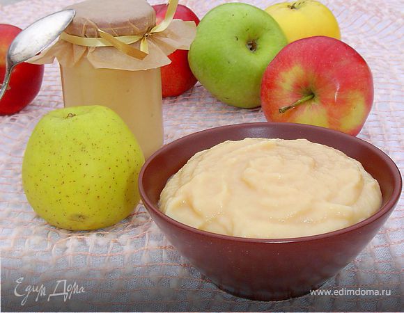 Нежное яблочное пюре со сгущенным молоком Нежное яблочное пюре со сгущенным молоком