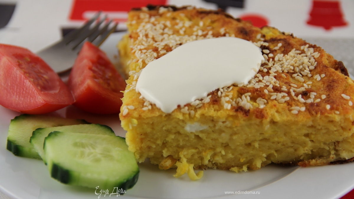 Запеканка из цукини и сыра в греческом стиле