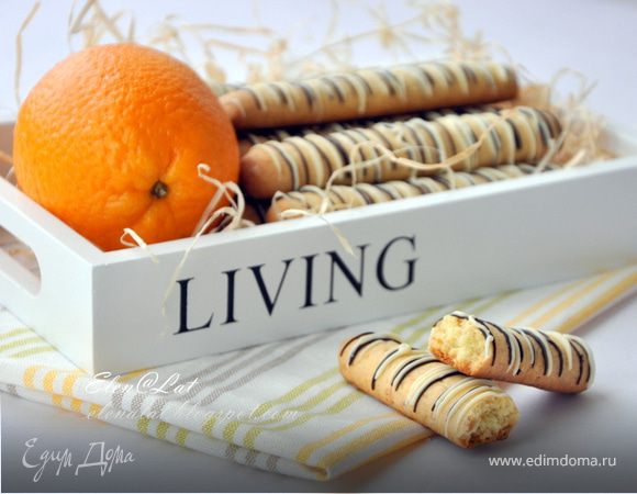 Апельсиново-ореховые палочки с шоколадом Апельсиново-ореховые палочки с шоколадом