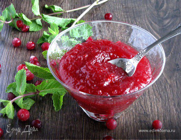 Яблочно-клюквенный конфитюр Яблочно-клюквенный конфитюр