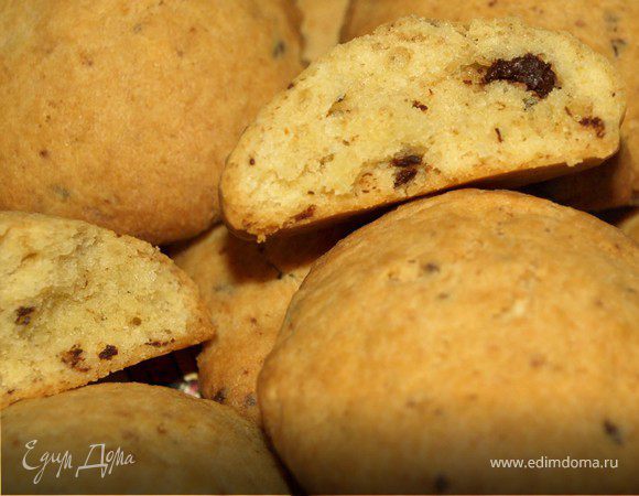 Имбирно-творожное печенье с шоколадной крошкой Имбирно-творожное печенье с шоколадной крошкой