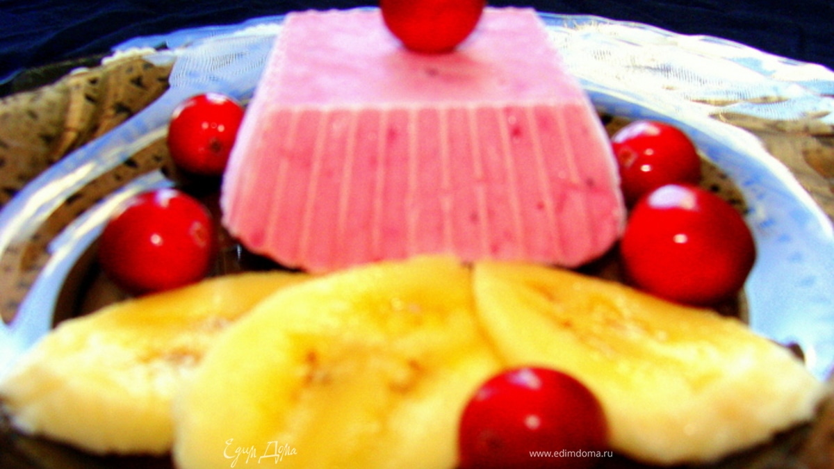 Бананово-смородиновое мороженое с "маскарпоне"