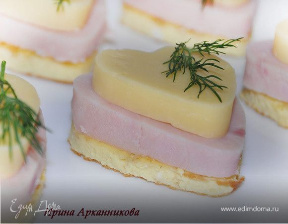 Канапе с омлетом