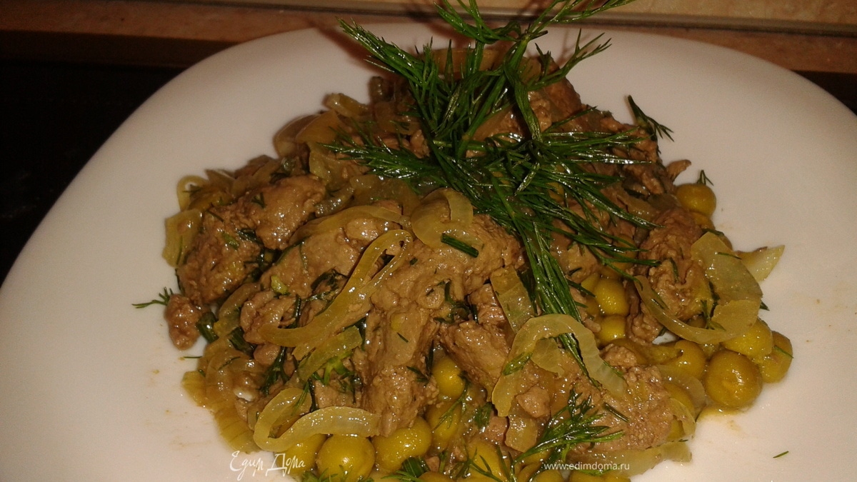 теплый салат "Печеночный"