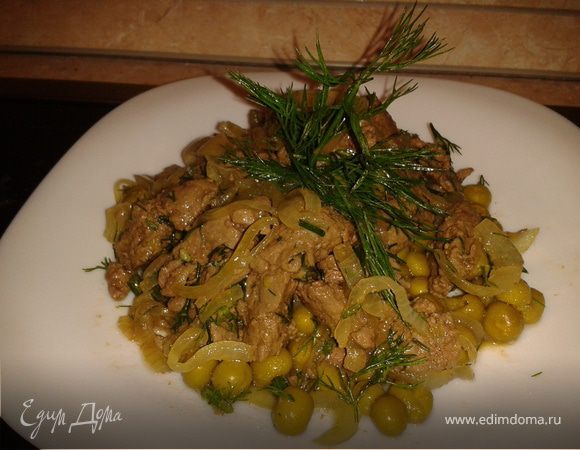 теплый салат "Печеночный"