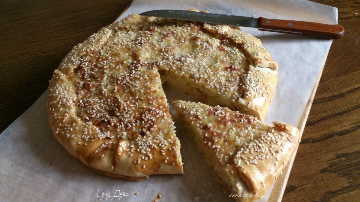 Галета с картофелем и пореем