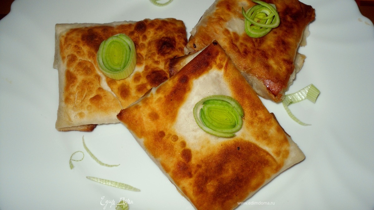 Конвертики из лаваша 