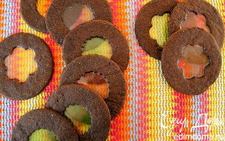 Рецепт Печенье "Стеклышки в Шоколаде"