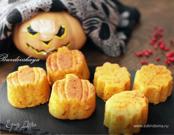 Тыквенно-морковные маффины на Хеллоуин Тыквенно-морковные маффины на Хеллоуин