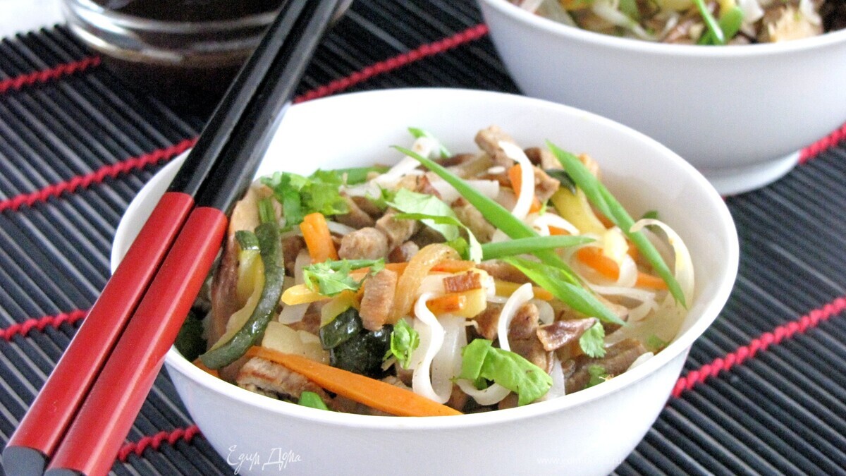 Рисовая лапша по-японски