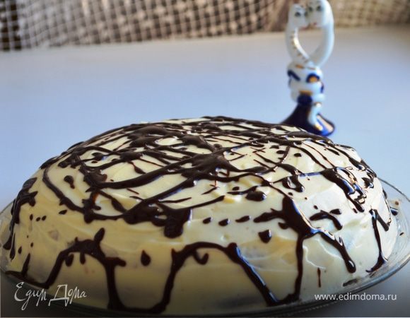 Торт со сметанным кремом и маскарпоне Торт со сметанным кремом и маскарпоне