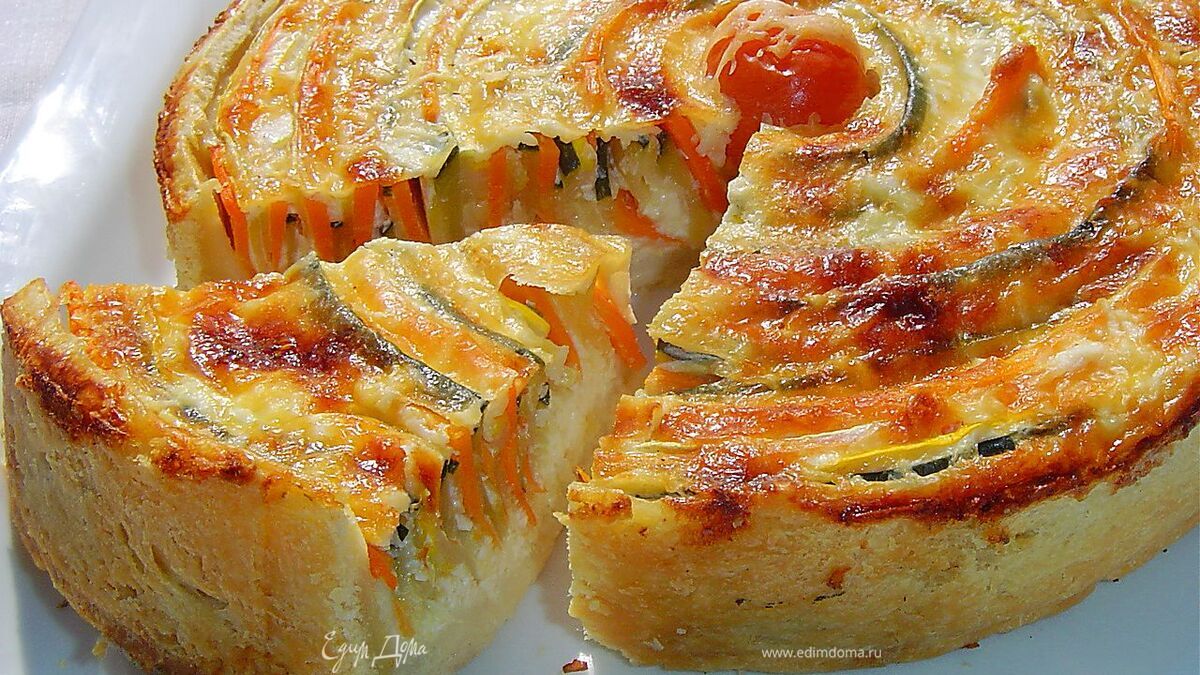 Овощной пирог «Осеннее солнце»