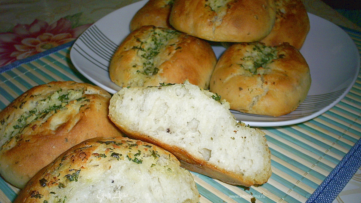 Японские чесночные хлебцы