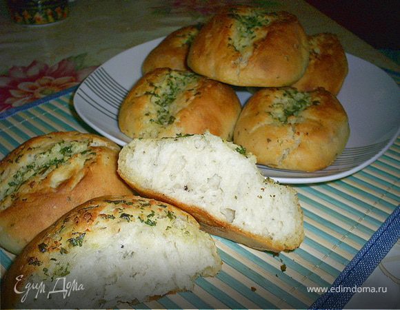 Японские чесночные хлебцы Японские чесночные хлебцы