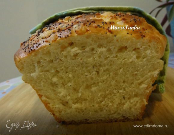 Белый хлеб с пармезаном "Шестое чувство" Белый хлеб с пармезаном "Шестое чувство"