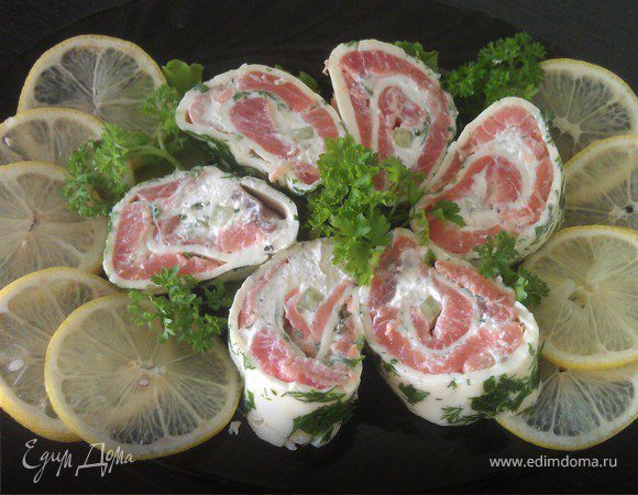 Рулет из лосося