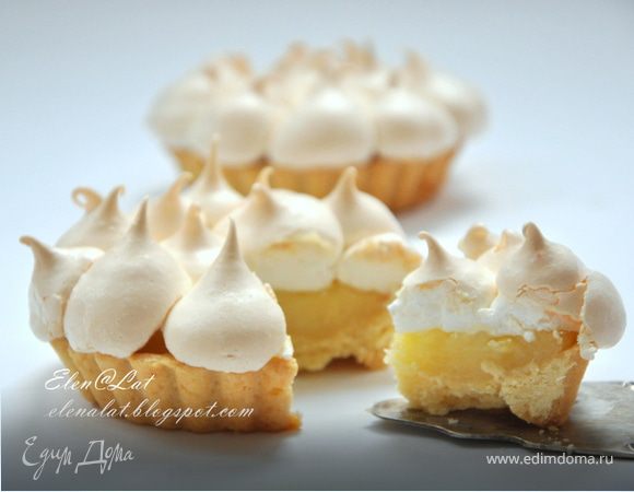 Лимонные тарталетки с безе