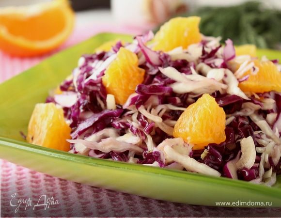Пикантный салат с  капустой