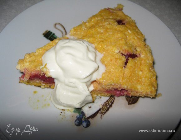 Запеканка творожно-морковная с вишней Запеканка творожно-морковная с вишней