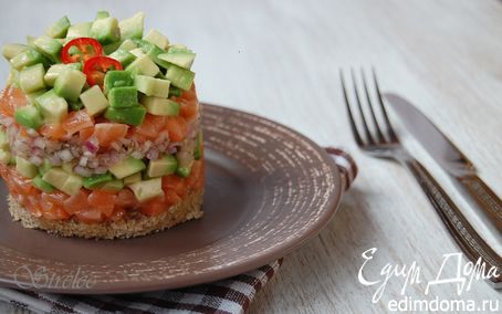 Рецепт Тартар с лососем и авокадо + рецепт малосольной рыбы