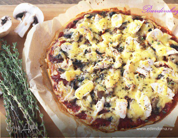 Пицца с курицей и грибами (Light) Пицца с курицей и грибами (Light)