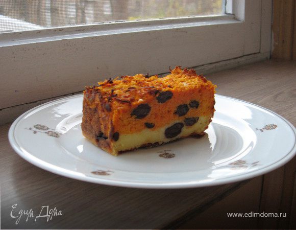 Морковно-творожная запеканка