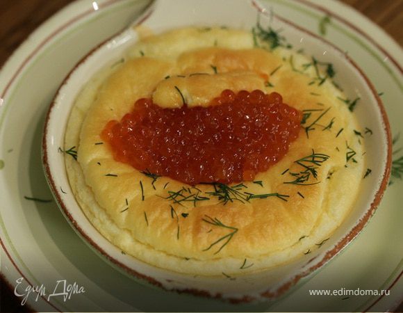 Сливочное суфле с красной икрой Сливочное суфле с красной икрой