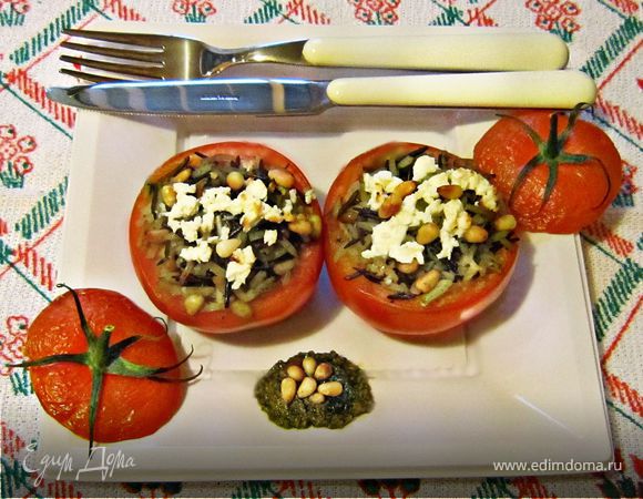 Фаршированные помидоры "Вкусная парочка"