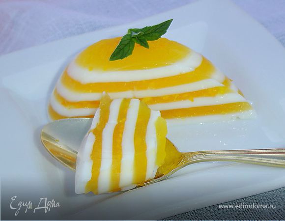 Молочно-апельсиновое желе