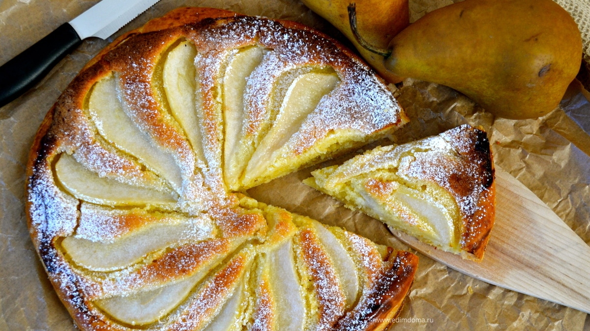 Грушевый пирог с франжипаном