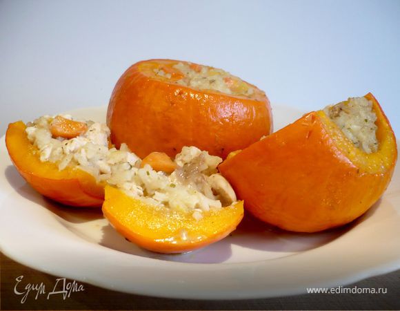 Фаршированная тыква c кокосом и манго «Король Оранжевое лето» Фаршированная тыква c кокосом и манго «Король Оранжевое лето»