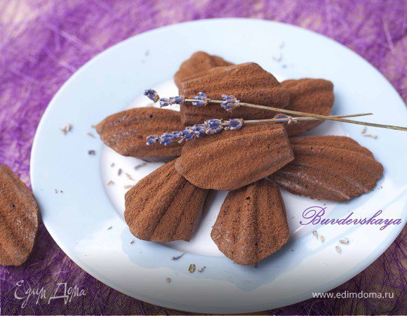 Шоколадные "Мадлен" с лавандой (Light) Шоколадные "Мадлен" с лавандой (Light)