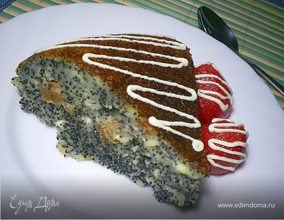 Творожно-манная запеканка с маком и изюмом Творожно-манная запеканка с маком и изюмом