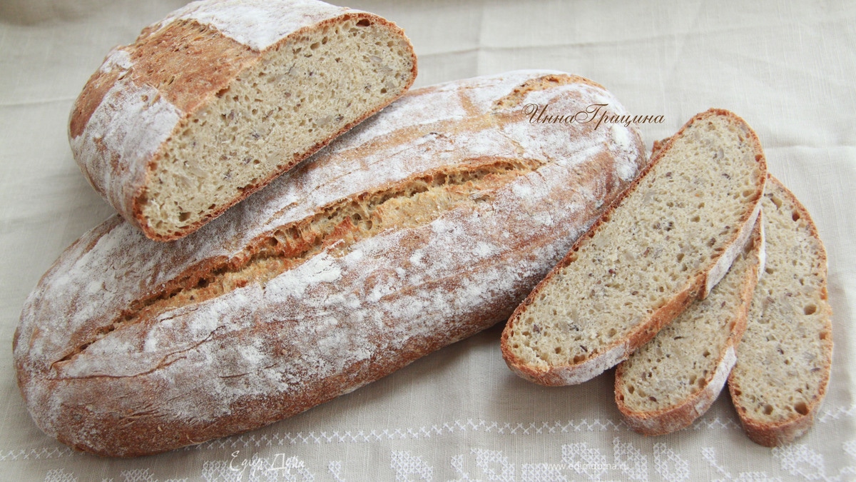 Мультизлаковый хлеб с семечками от Ришара Бертине 