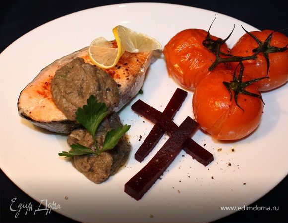 Стейк из семги по-итальянски