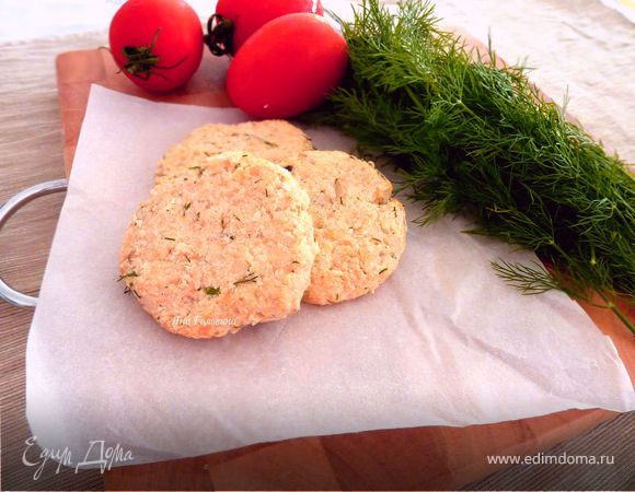 Котлетки из лосося и цветной капусты 