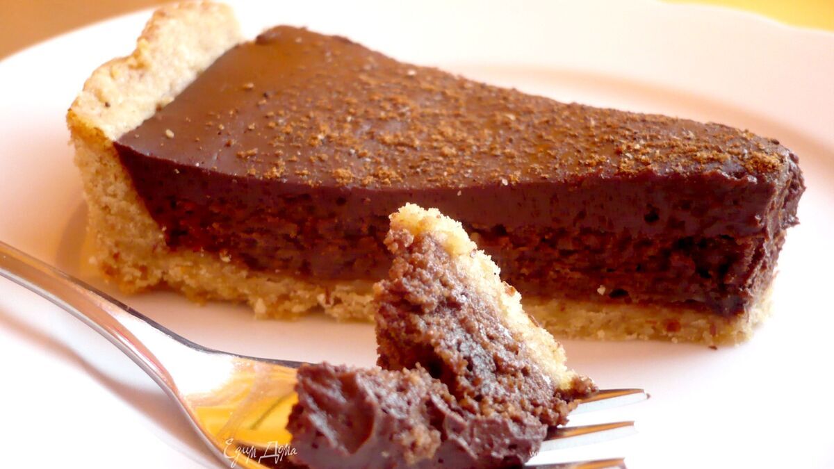 Шоколадно-сливочный тарт «Только мысли все о нем и о нем»