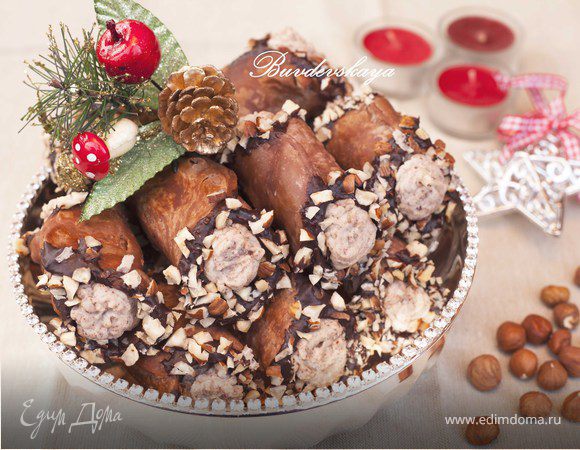 Канноли с каштановым кремом Канноли с каштановым кремом