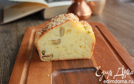 Рецепт Закусочный кекс с оливками и сыром Джюгас