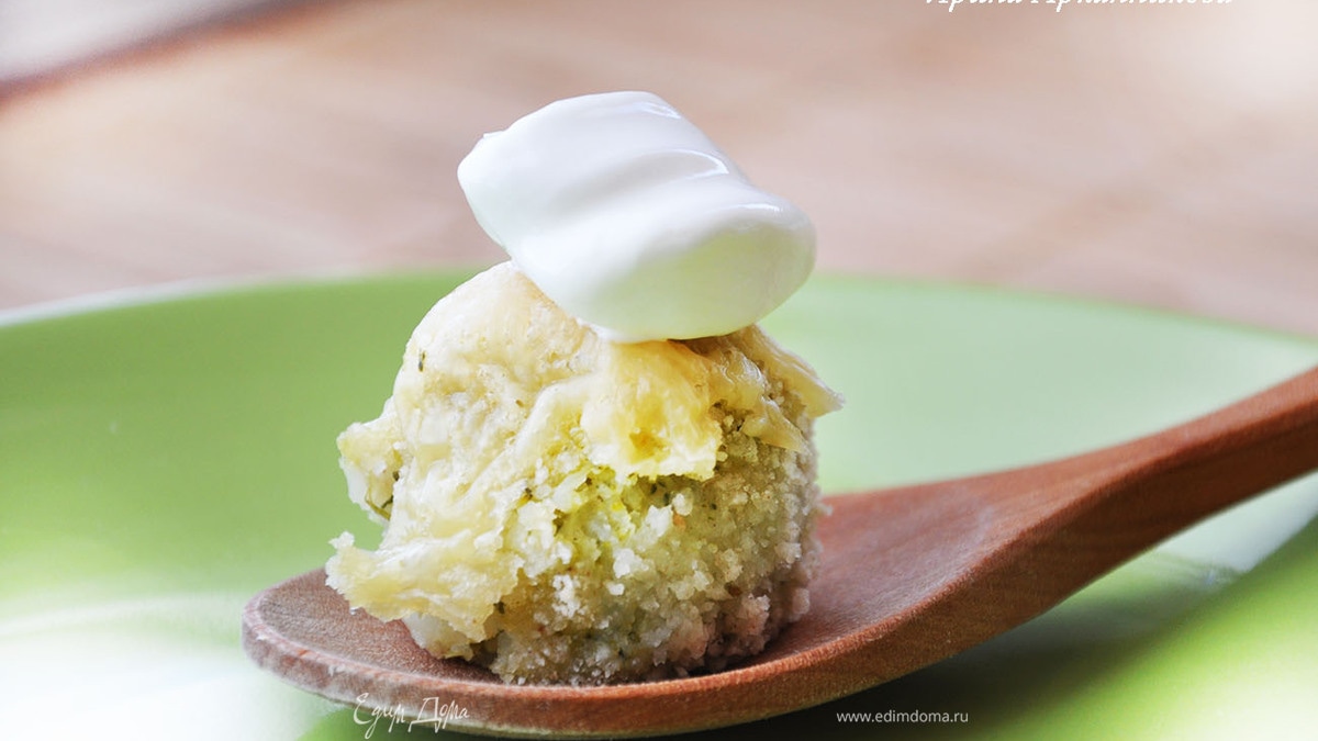 Шарики из картофеля и брокколи