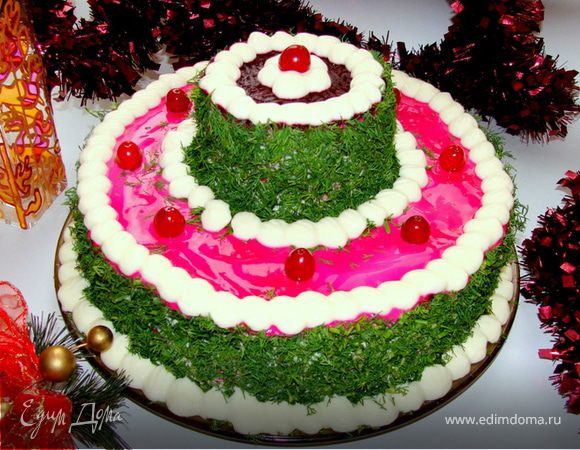 Селедка под шубой "Новогодняя"