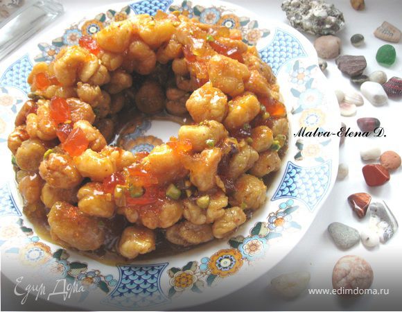 Неаполитанское рождественское печенье "Струффоли"