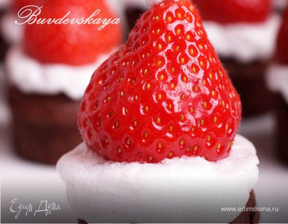 Новогодние капкейки "Санта"