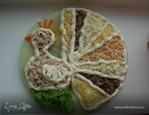 Салат "Птица счастья" Салат "Птица счастья"