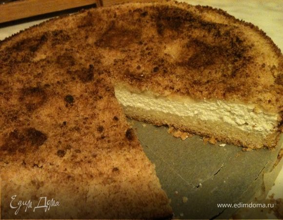 Песочный пирог с творогом