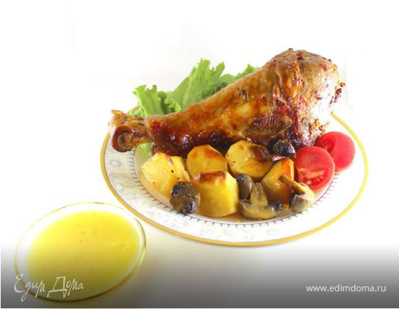 Запеченная индейка с цитрусовым соусом