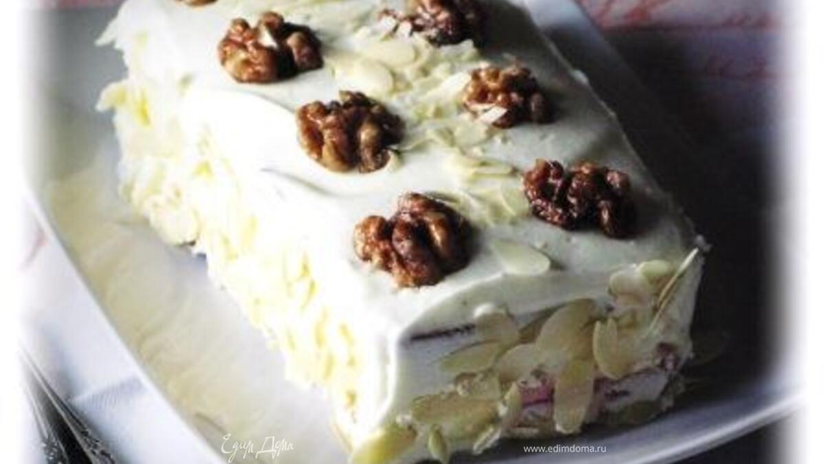 Торт "Два ореха плюс вишня"