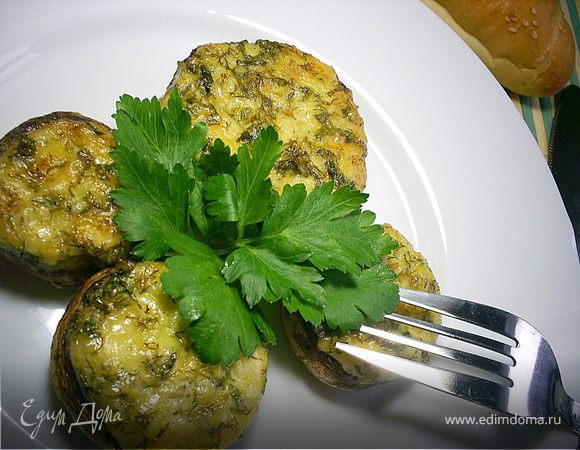 Закусочные фаршированные шампиньоны Закусочные фаршированные шампиньоны